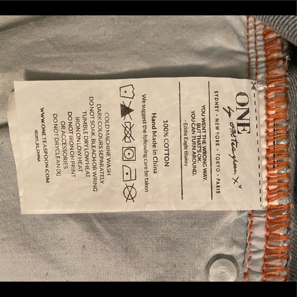 NWOT One Teaspoon Awesome Baggies Size 27 - Picture 4 of 5